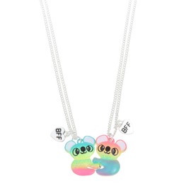 Kicomvi Friends Magnetic Half Heart Pendant Necklace 2Pcs/Set Charm BFF Friendship Koala Panda Couple Necklace Friendship Gift for Women-koala A