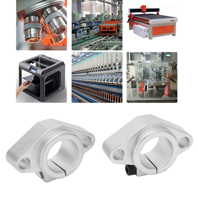2Pcs Linear Shaft Holder Motion Rail Guide Support CNC Router