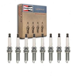 8 pc Champion Copper Plus Spark Plugs compatible with Land Rover Range Rover Sport 2010-2017