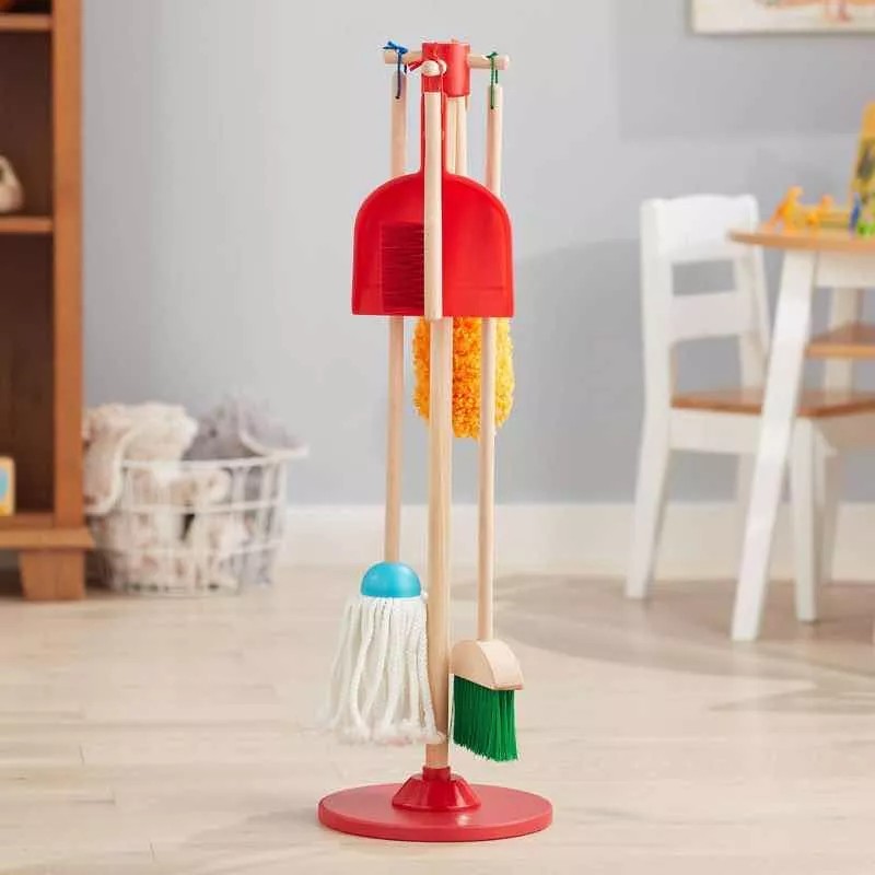 Melissa Y Doug Juego De Limpieza 6 Pzs Barrer, Trapear