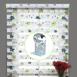 Sumnacon Metal Window Shade Brackets-4PCS Roller Shade Hardware Inside and Outside Mount with Screws,Sturdy Roller Shades Bracket for Living Room,Bedroom,Offices