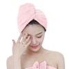 bathroom long hair shower hair towel microfiber hair towel dry blue