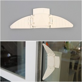 2-Pack Child Safety Window Stopper - Anti-Slip Window Opening Prevention Window Fastener 2ea