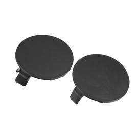 Hihaha 53286-0R060/53285-0R060 Car Bumper Tow Hook Cover for Toyota RAV4 2013-2015 / Front Tow Hook Eye Lid Cover Trailer Cap/Durable Plastic / 2Pcs Black