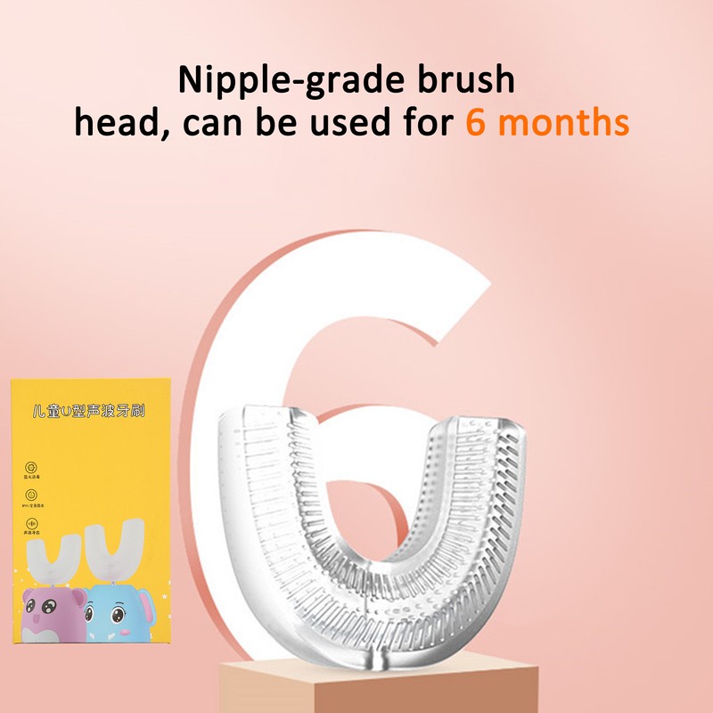 Automatic Toothbrush Cartoon Modeling Electric Toothbrush With UShaped Head for
