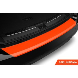 Luxshield Boot Sill Protector Film for Opel Insignia Sports Tourer B Z18 I 2017-2023 - Bumper Protection, Scratch Protection, Paint Protection Film, Carbon Black