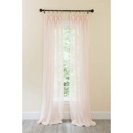 Manor Luxe La Rosa Curtain, 52''x96'', Pink Single Panel