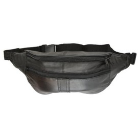 MARSHAL Leather Belt Bag Fanny Pack Hip Pouch with Zippered Compartments