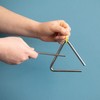 TRIXES 4 Inch Triangle Musical Instruments - Play with Percussion