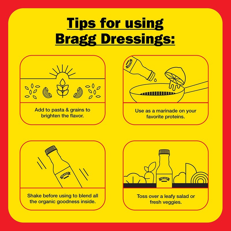Bragg Organic Oil-Free Vinaigrette Salad Dressing and Marinade - 12