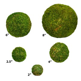 SuperMoss (25542 Moss Balls, Fresh Green, 6" (3 Pack)