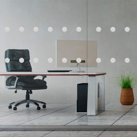 Glass Distraction Markers-Glass Awareness Stickers for Glass Doors (Circles)