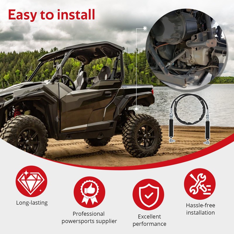 JAVIK Gear Shift Cable Fit for Polaris General 1000 XP