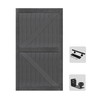 S&Z TOPHAND® 46in x 84in MDF Deep Gray Barn Door,