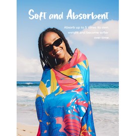 OCOOPA Beach Towel Microfiber, 160 * 80cm Large Travel Towel- Quick Dry, Sand Free, Compact, Lightweight-Beach Accessories