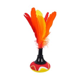 Keenso Neoprene Hand Shuttlecock, Beach Entertainment Indiaca Featherball Hand Badminton (Colourful)