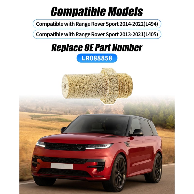 For Land Rover LR088858 Air Suspension Compressor Filter, Replacement Air