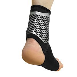 BXT Unisex Elastic Ankle Support, Padded Ankle Support, Sports Basketball Ankle Brace, Running, Jogging, Ankle Protection for Men and Women, 1 Pair