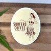 Surfers Coffee Sticker Hula Girl