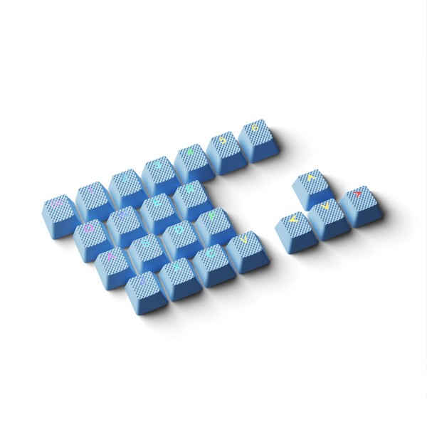 HK Gaming Rubber Keycaps Set | Anti-Slip Texture | Doubleshot