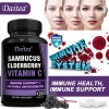 Daitea Black Elderberry Capsules - With Vitamin C - Immune