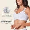 Leonisa Leonisa Women's Posture Corrector Wireless Back Support Bra, White,