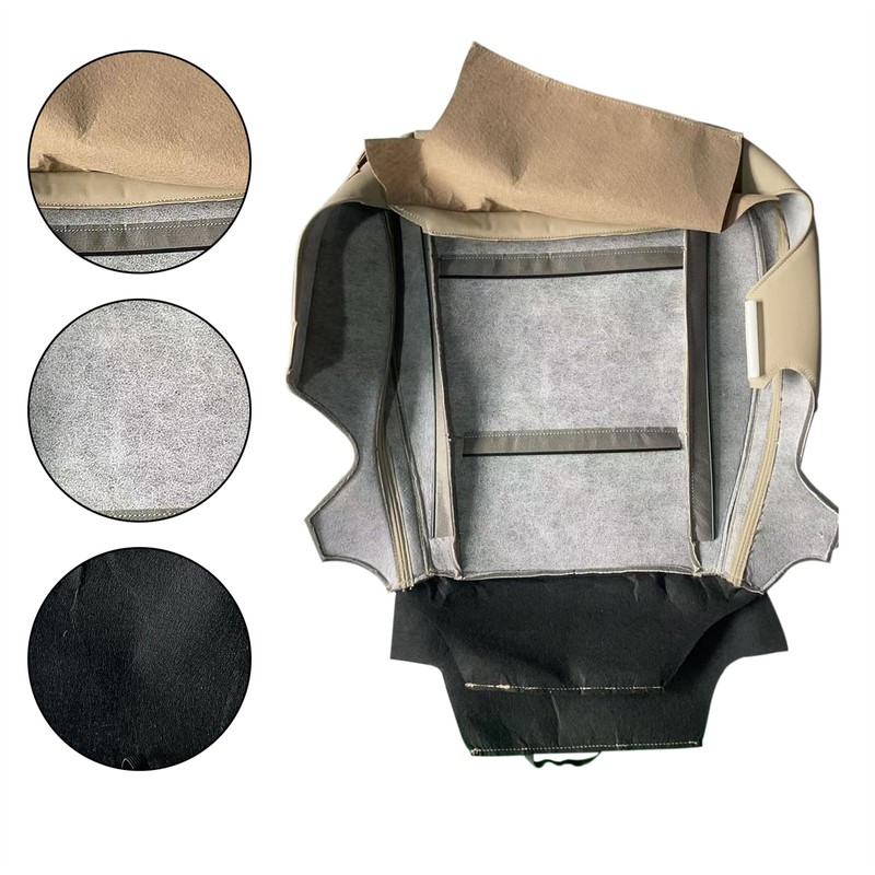 SHTLYH Driver Bottom Microfiber Leather Perforated Seat Cover Fit for