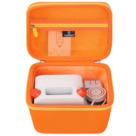 Tourmate Hard Storage Case for Player Kids Bluetooth Speaker, Travel Carrying Case for Kids Audio Music Player Children’s Speaker Plays Audiobook Cards (Box Only) (Orange + Yellow, for Yoto Player)