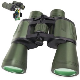 20x50 Hunting Binoculars for Adults High Powered - Waterproof Easy Focus Binoculars ith Low Light Vision for Bird Watching Hiking Concert Travel Football Games with BAK4 Prism FMS Lens