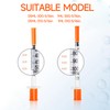 50 Pack 1mL 30G 8mm Laboratory Syringes for Liquid Dispensing