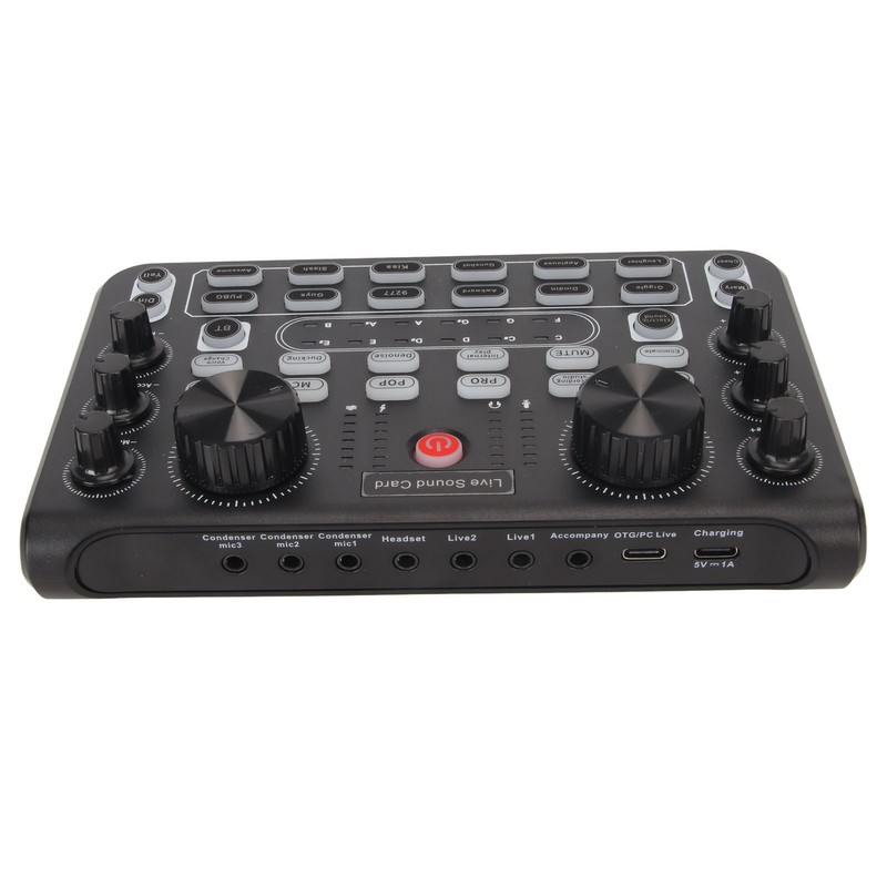 Live Sound Card with Multi Sound Effects Bluetooth Noise Reduction