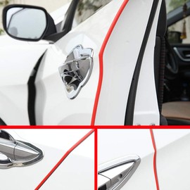 ESUPPORT 32ft 10M U Shape Car Door Moulding Rubber Scratch Protector Strip Edge Guard Trim Seal Red