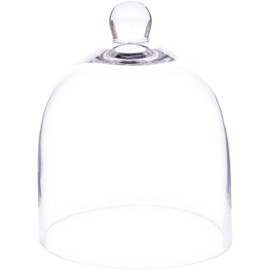 Plymor 6" x 7" Bell Jar Glass Display Dome Cloche (Small - Interior size 5.75 inch x 5.75 inch)