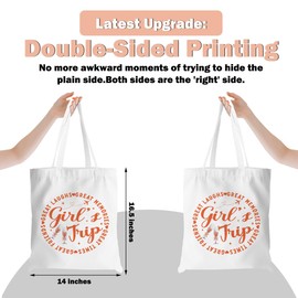 XFN 4PCs Friend Gift, Sister Gifts Weekend Gift Tote Bag, Trip Weekend Bag Goodie Bags Summer Vacation Beach Bag, Friendship for Women Girlfriend, Christmas Wedding Gifts Shopping Bags