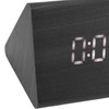 Wooden Digital Alarm Clocks LED Display Temperature Humidity Alarm Clocks