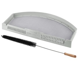 Upgraded WE03X23881 Dryer Lint Screen Filter Replacement for GE Dryer, GTD65EBSJ3WS GTD33EASK0WW GTD42EASJ2WW GTD42GASJ2WW GTD45EASJ2WS PS11763056 Stainless Steel Metal Screen with Cleaner Kit Brush