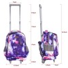 seastig Rolling Backpack for Kids Wheeled Backpack 18in Double Handle