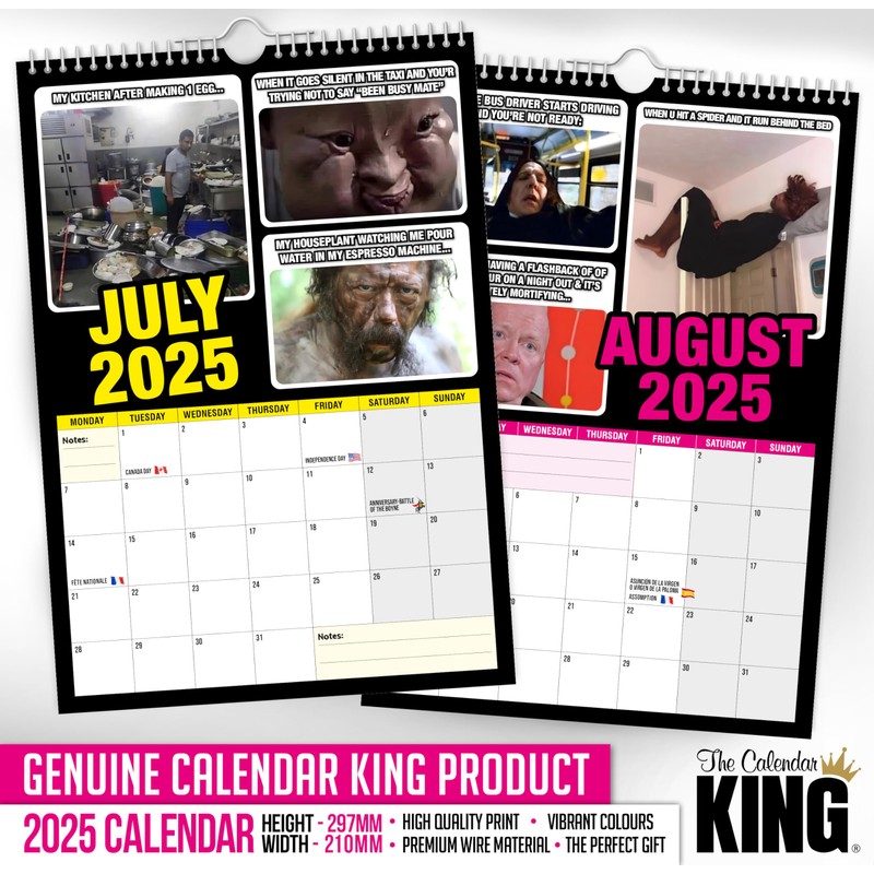 The Calendar King // World's Greatest Memes - 2025 Wall