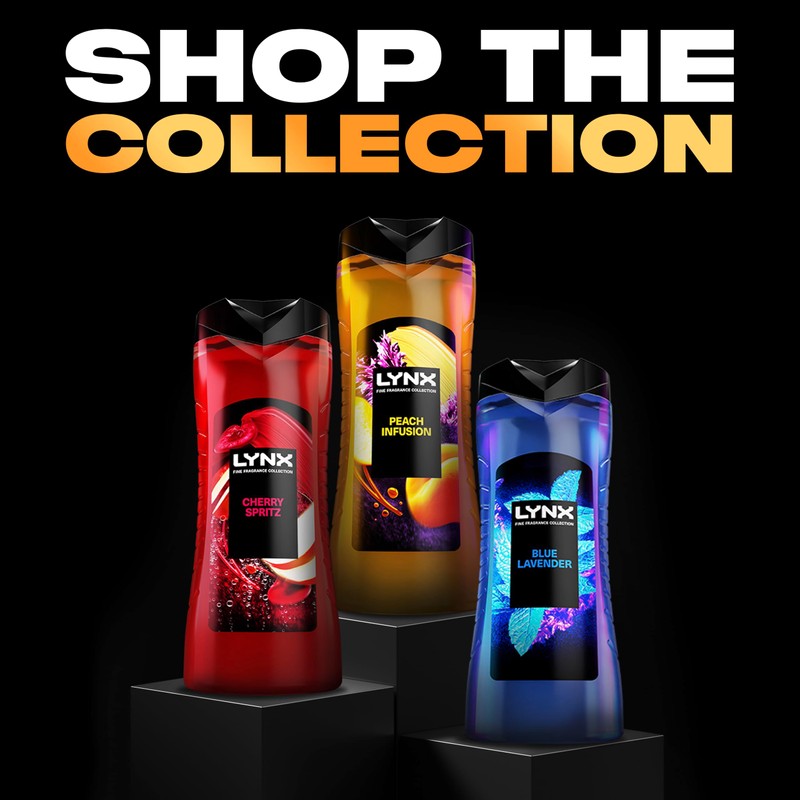 Lynx Peach Infusion Body Wash for men 400 ml