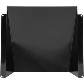 Vent Systems 200 x 200 mm / 8" x 8" Inch Vent Cover - Galvanized Steel Air Vent Deflector/Dryer Vent Cover - Black Rectangular Vent Hood for External Ventilation - Outdoor Metal Cap/Metal Grid