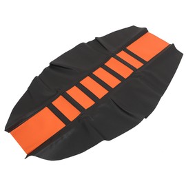 Motoforti Seat Covers Seat Cushion Soft Non-Slip Faux Leather Motorcycle Off-Road Motorcycle Universal Orange Black