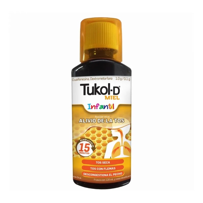 Tukol-d Infantil Jarabe Para La Tos. Sabor Miel, 120ml.