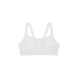 Bonds Girls’ Performance Micro Crop, White, 8-10