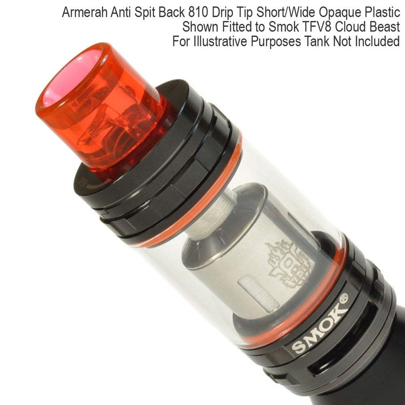 Armerah Anti Spit Back 810 Drip Tip eCig Mouthpiece Short/Wide