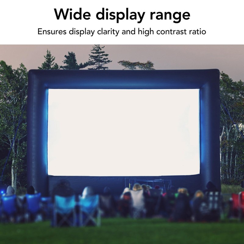 Tissting Projector Curtain Canvas, White Projector Curtain, Portable Projection Screen,