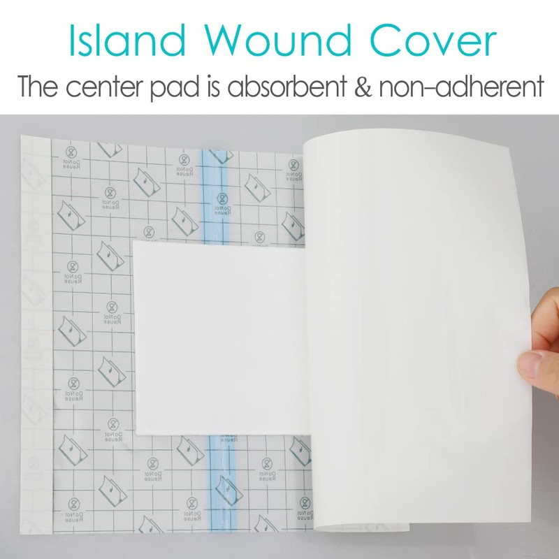 Large Waterproof Bandages with Pad - 10" x 12", 14