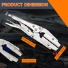 FLKQC 10" Self-Locking Hose Pinch Off Pliers 2 Pack, Radiator