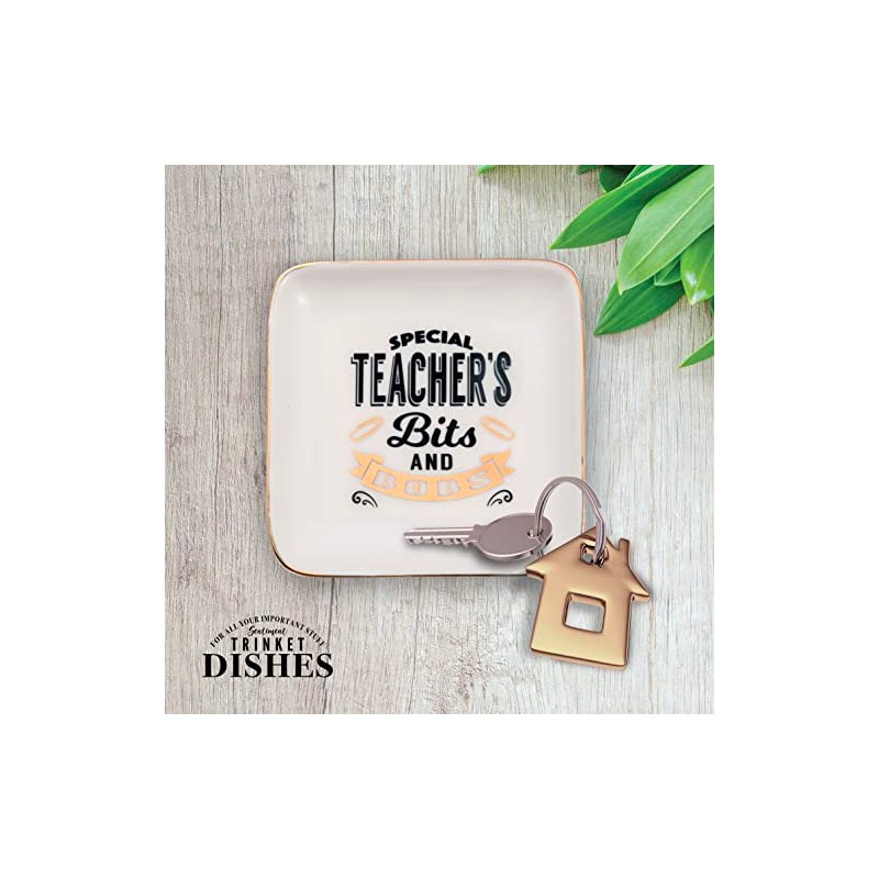 Special Teacher's Bits & Bobs Ceramic Trinket Tray Sentimental Gift