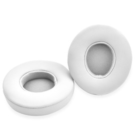 Sqrgreat 3 Replacement Ear Pads for Beats Sqrgreat 2 Sqrgreat 3 Wireless Headphones, Memory Foam Protein Leather Ear Pads Replacement Earbuds Cushion, White(Not Fit Sqrgreat 2 Wired)