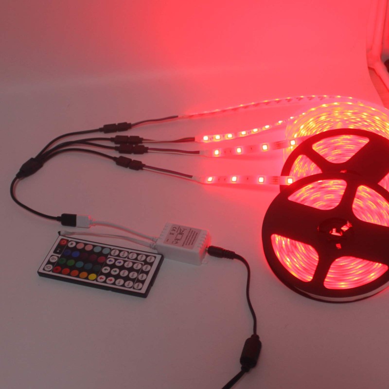 RGBZONE 2 Pack Black 4 Pins LED Splitter Cable Strip